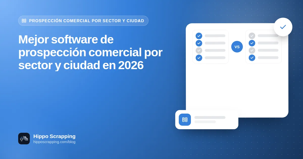 Mejor software de prospección comercial por sector y ciudad en 2026